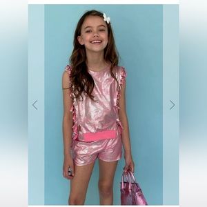 Lola and the Boys Metallic Fringe Set